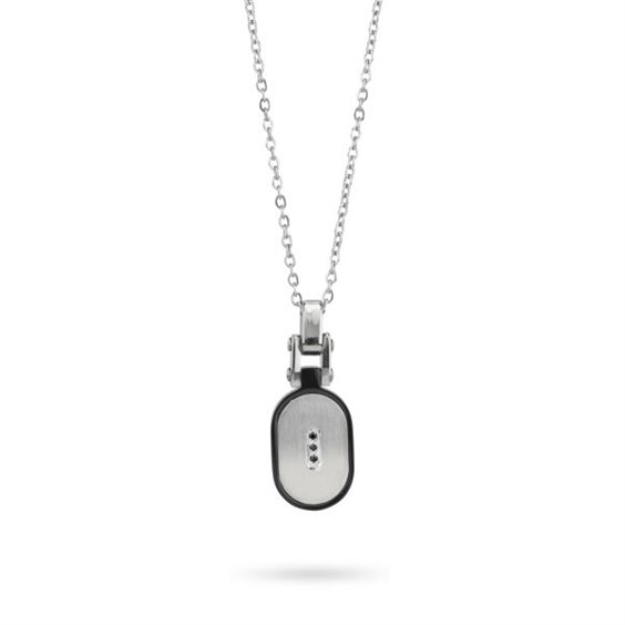 Collier Boccadamo Homme in Acier AGR274N - AGR274N